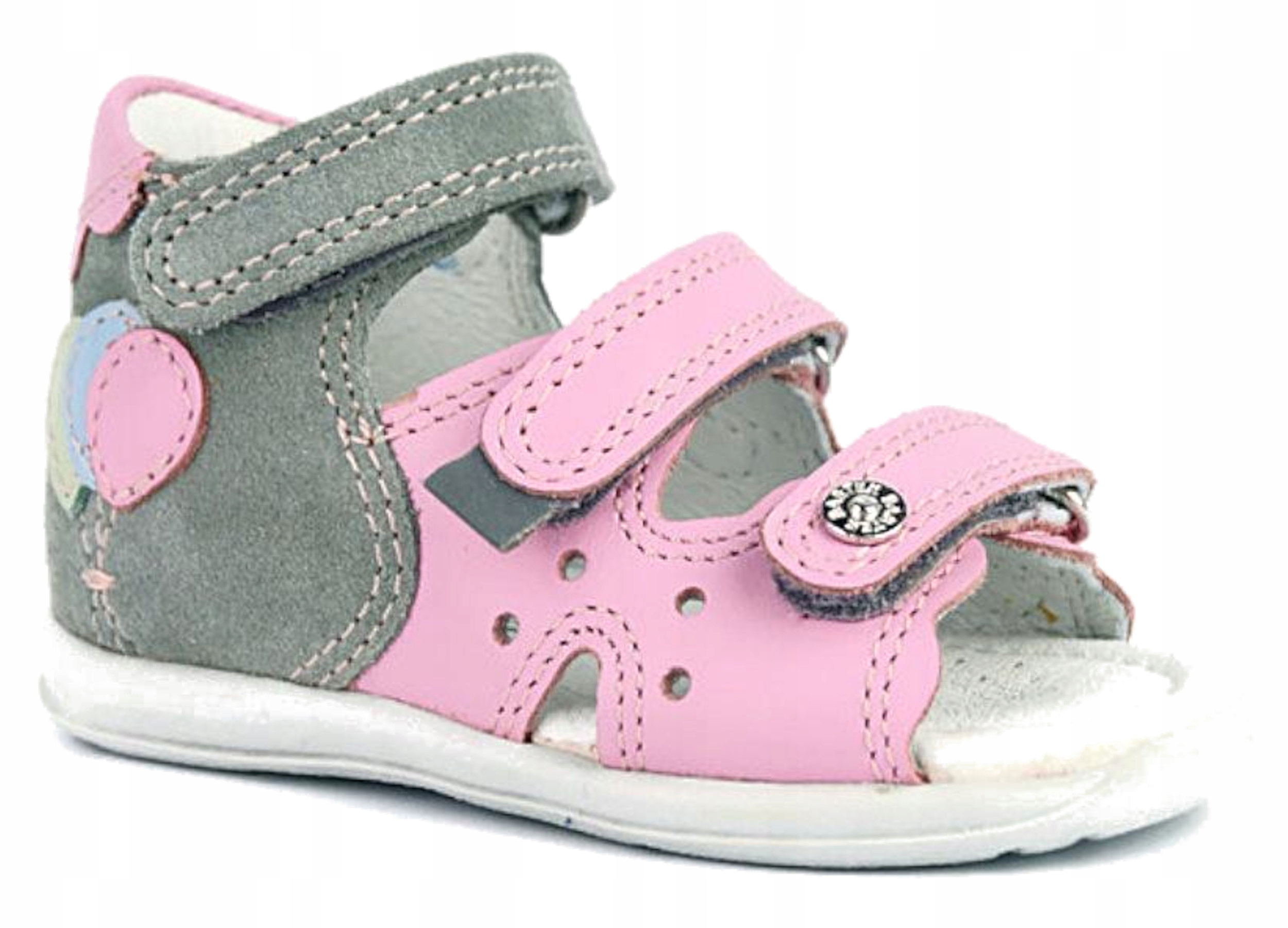 

Bartek 71158 Sandałki Dla Dziewczynki Róż-szare 23