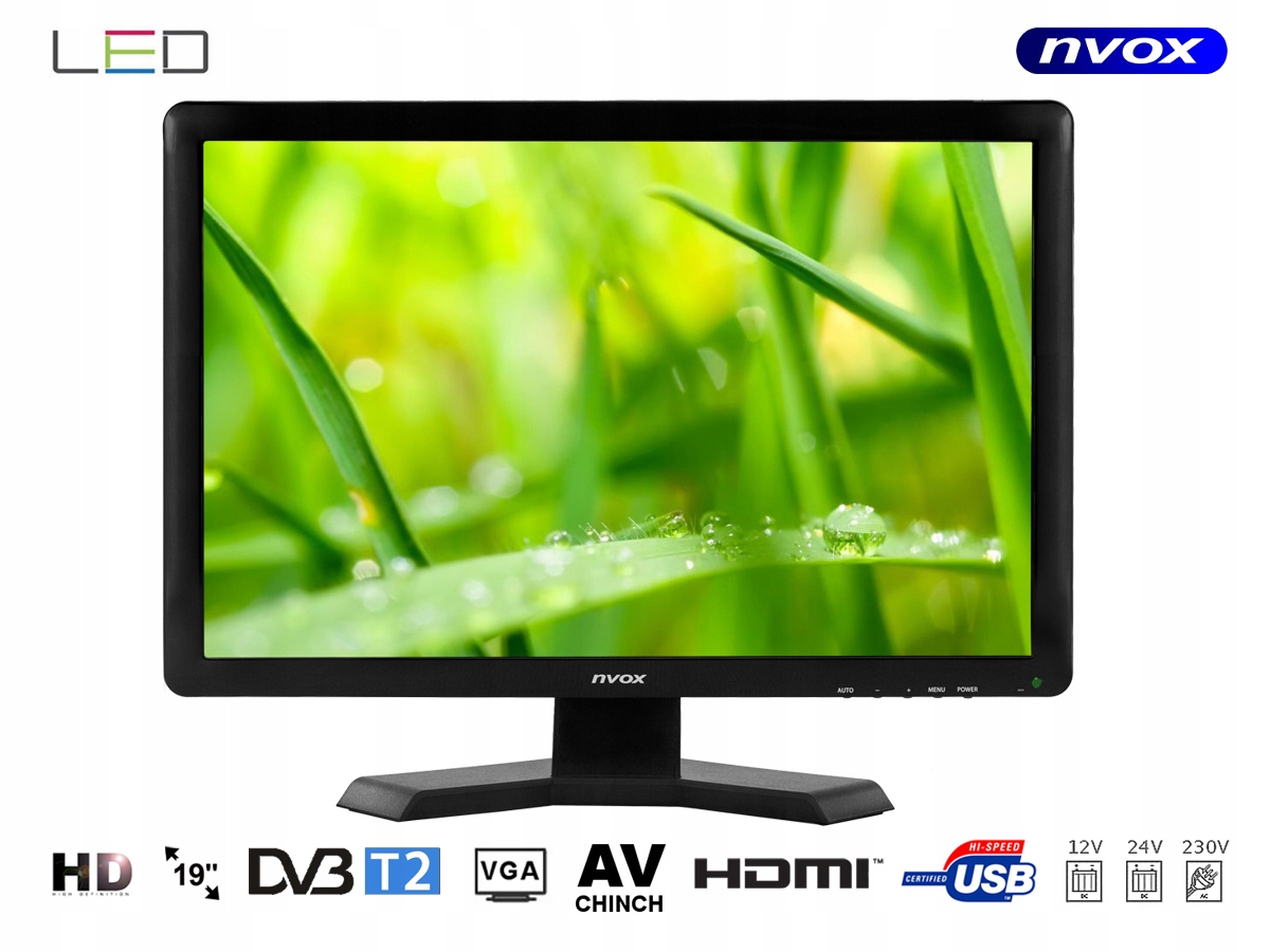 Telewizor samochodowy 22" z tunerem DVBT2 - SMART Format HD Full HD
