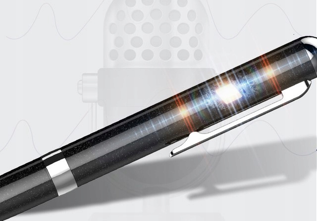 UKRYTY DYKTAFON DŁUGOPIS SZPIEGOWSKI NAGYRWANIE DO 20 GODZIN WBUDOWANE 8 GB Marka Inna