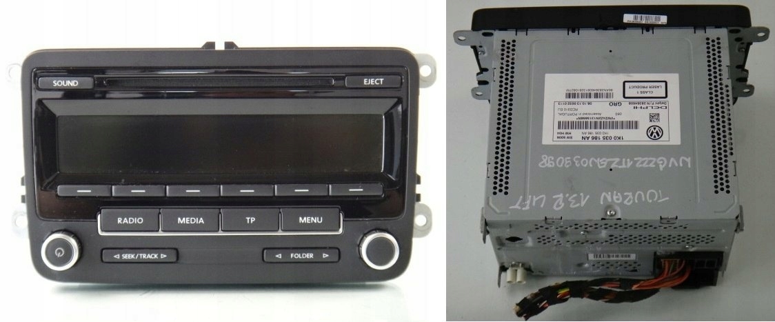 VW TOURAN II 13 R RADIOODTWARZACZ CD