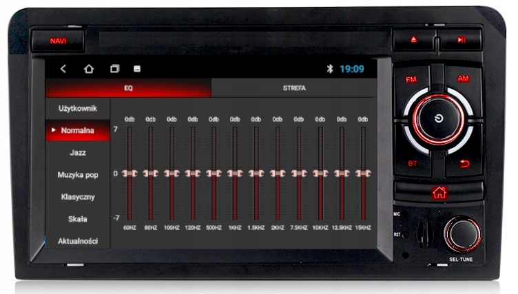 RADIO GPS ANDROID WIFI BT USB AUDI A3 2003-2012 Rodzaje odtwarzanych nośników USB