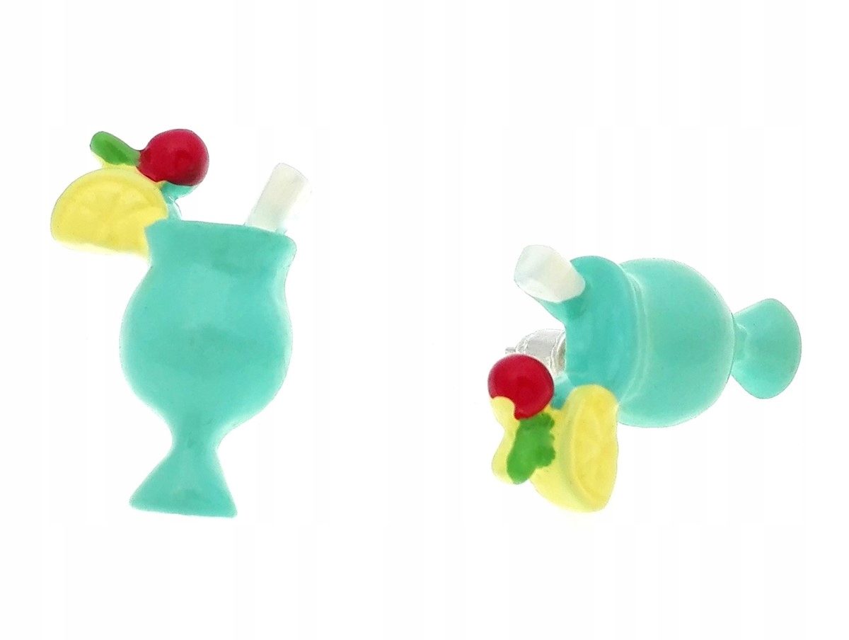 

Kolczyki koktajle drink wakacje wieczór panieński