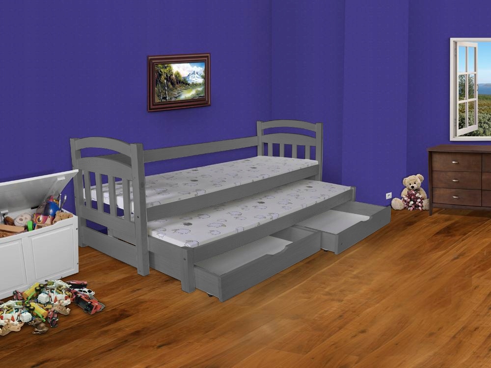 Łóżko parterowe Janek 2 Osobowe 180x75 MATERACE