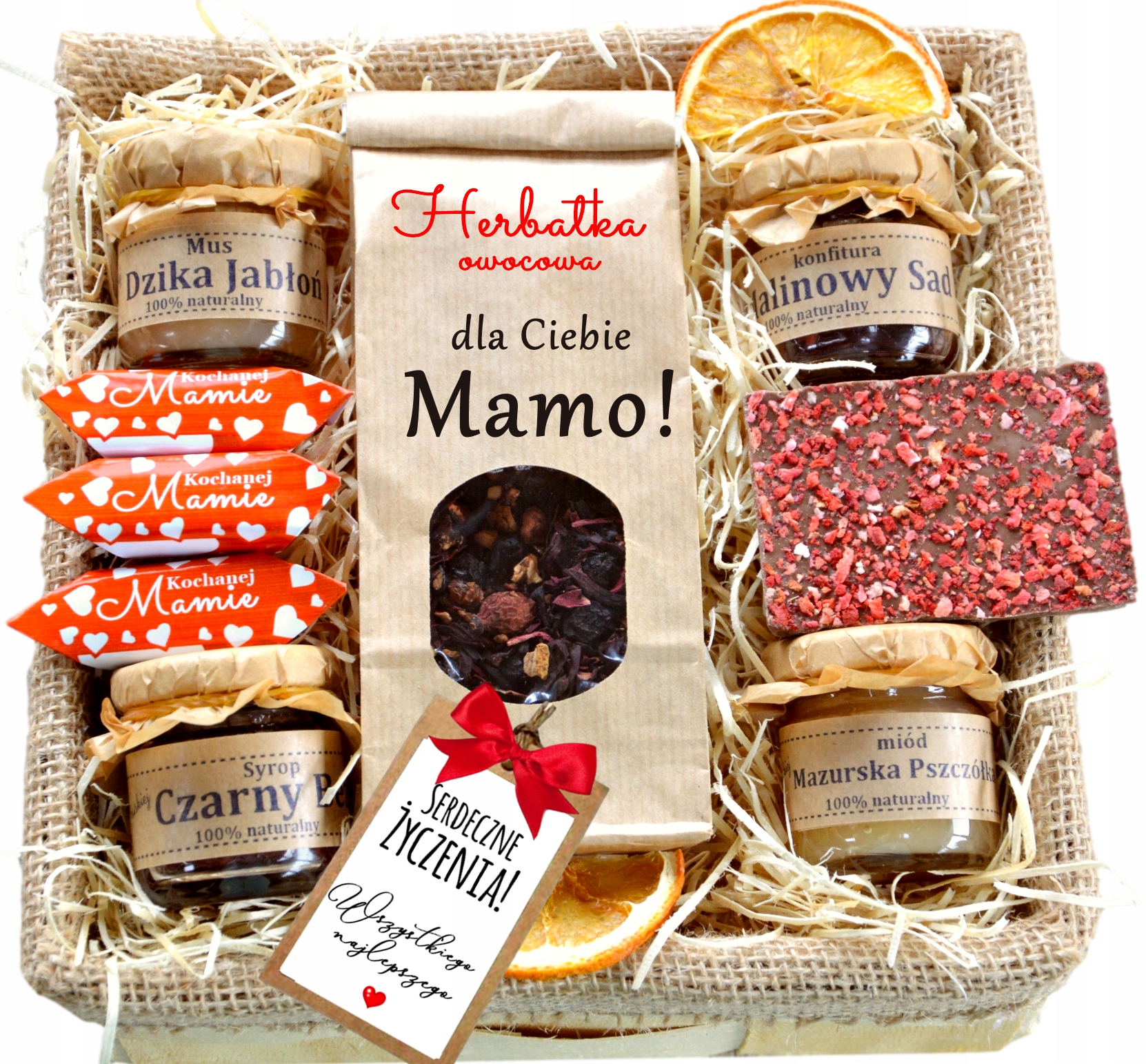 

Dla Ciebie Mamo Tato konfitur herbata miód