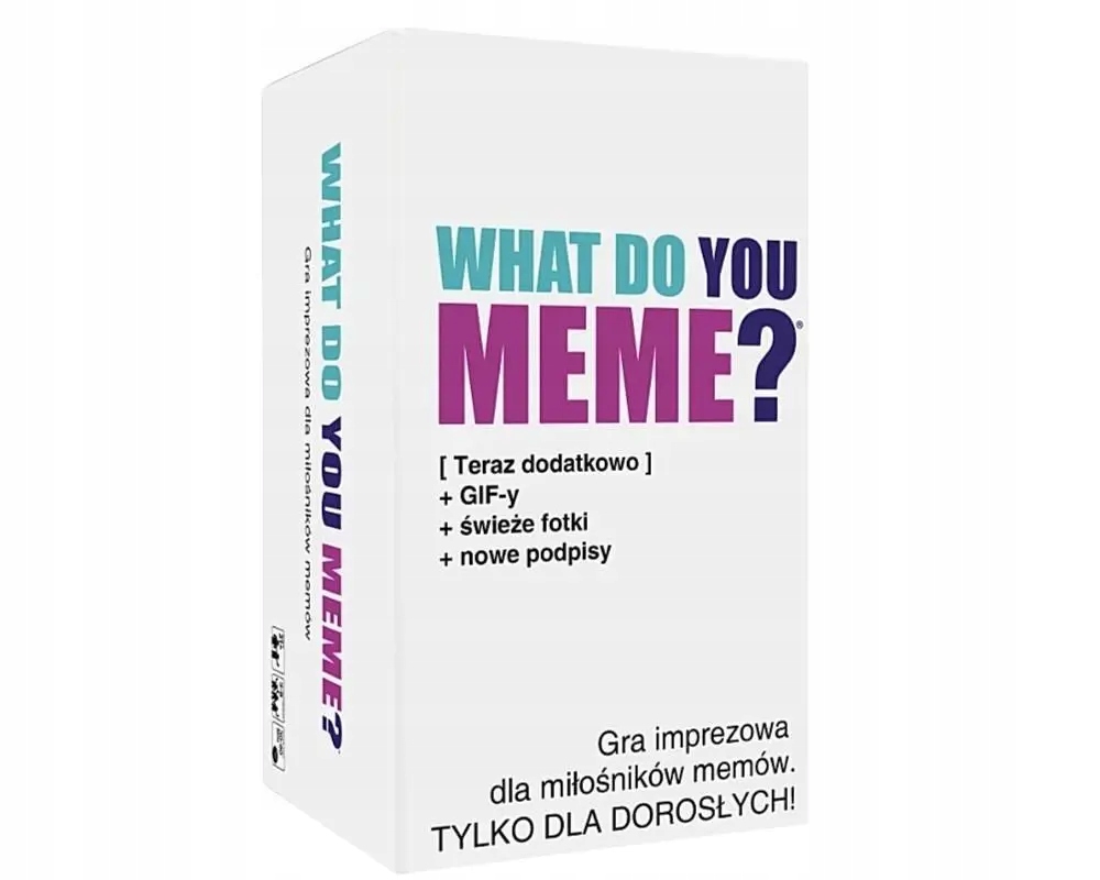 Gra towarzyska What Do You Meme? z GIF-ami dla dorosłych 18+ na Allegro