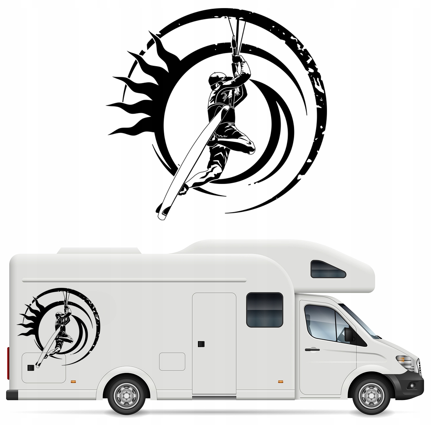 Samolepka Na Karavan Přívěs Serfer 94x89 Cm