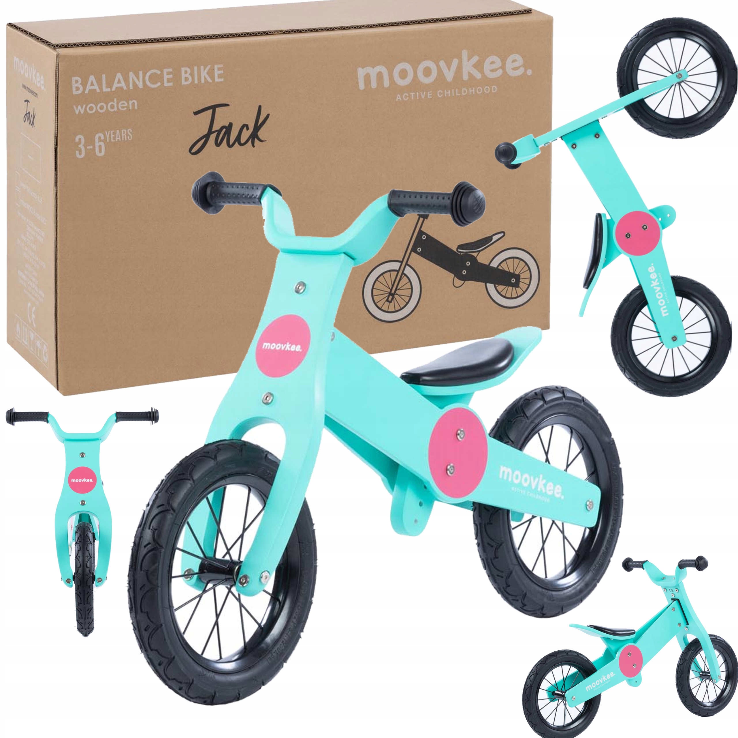 Rower rowerek biegowy Motorek drewniany solidny