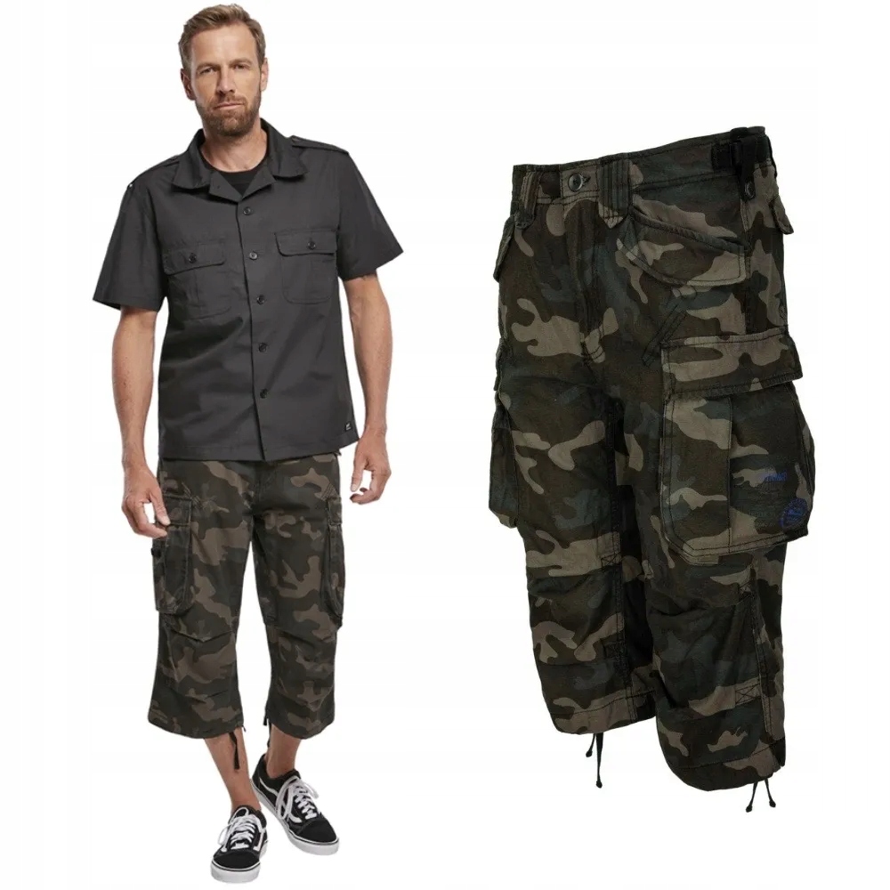 Kraťasy 3/4 krátké Brandit Industry Darkcamo [M]