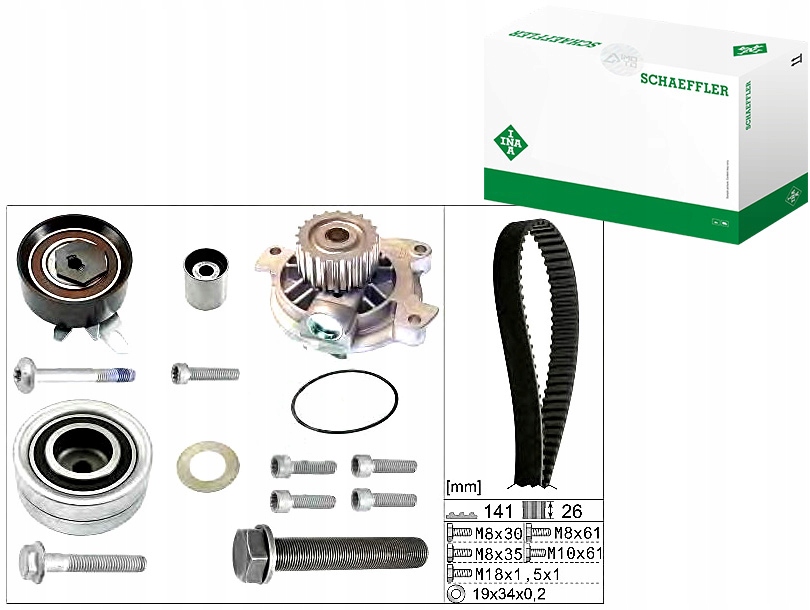 INA530 0482 30 Sada Rozvodů Vw Crafter 2,5 Tdi Asistent řidiče #33