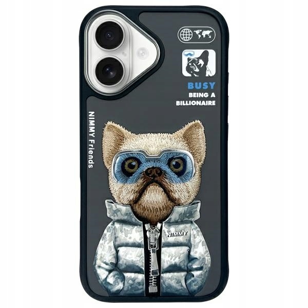 Pouzdro pro iPhone 16 Cool&Cute Dog černé Apple Nimmy