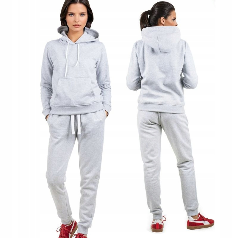 Tepláková souprava šedá, tepláky polské značky Lamon Premium S