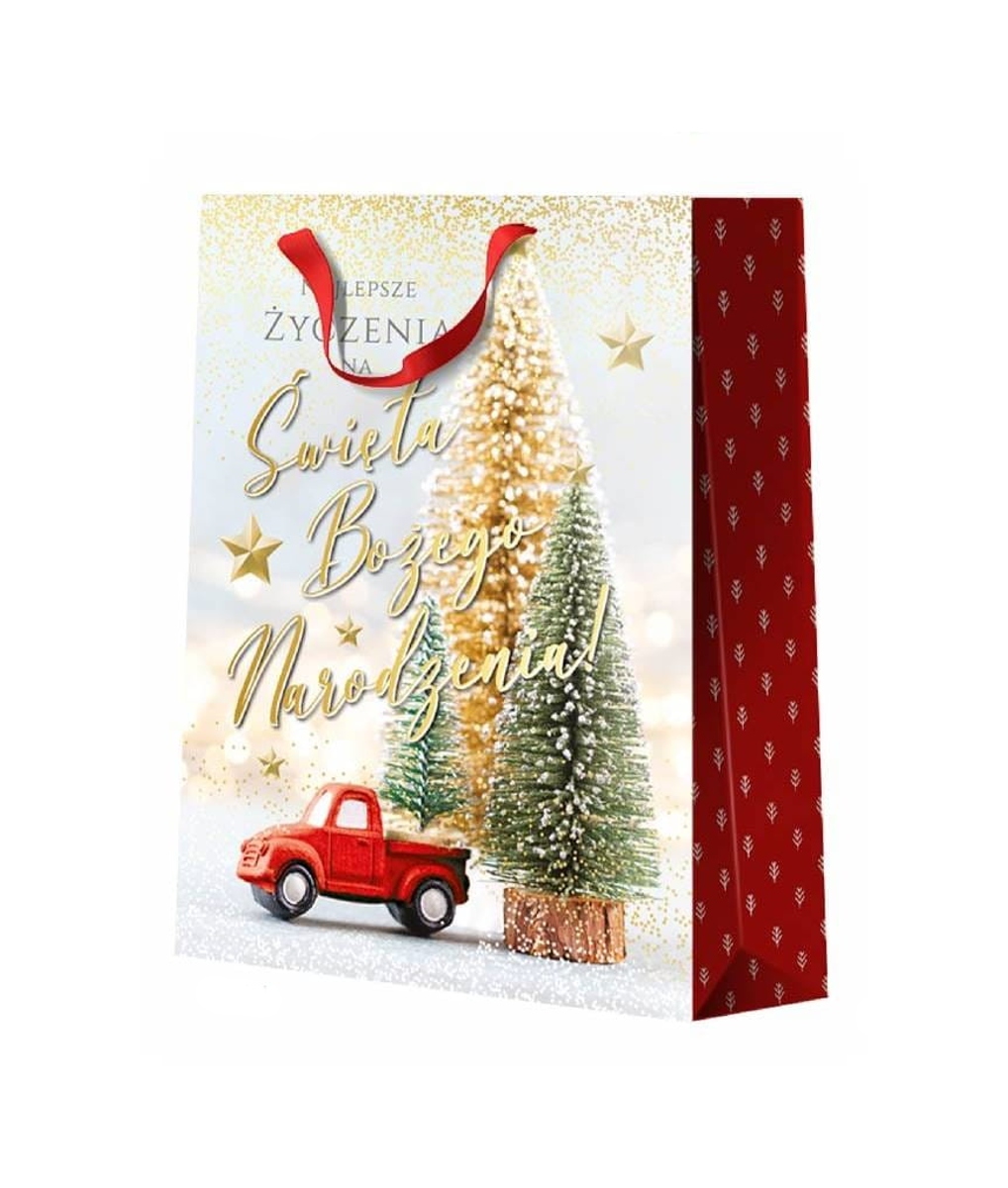 

Duża Torebka Świąteczna 45x33x12 na Święta