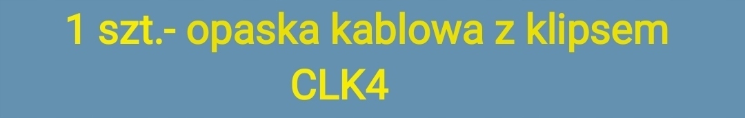 OPASKA KABLOWA Z KLIPSEM Kod producenta CLK4-1B