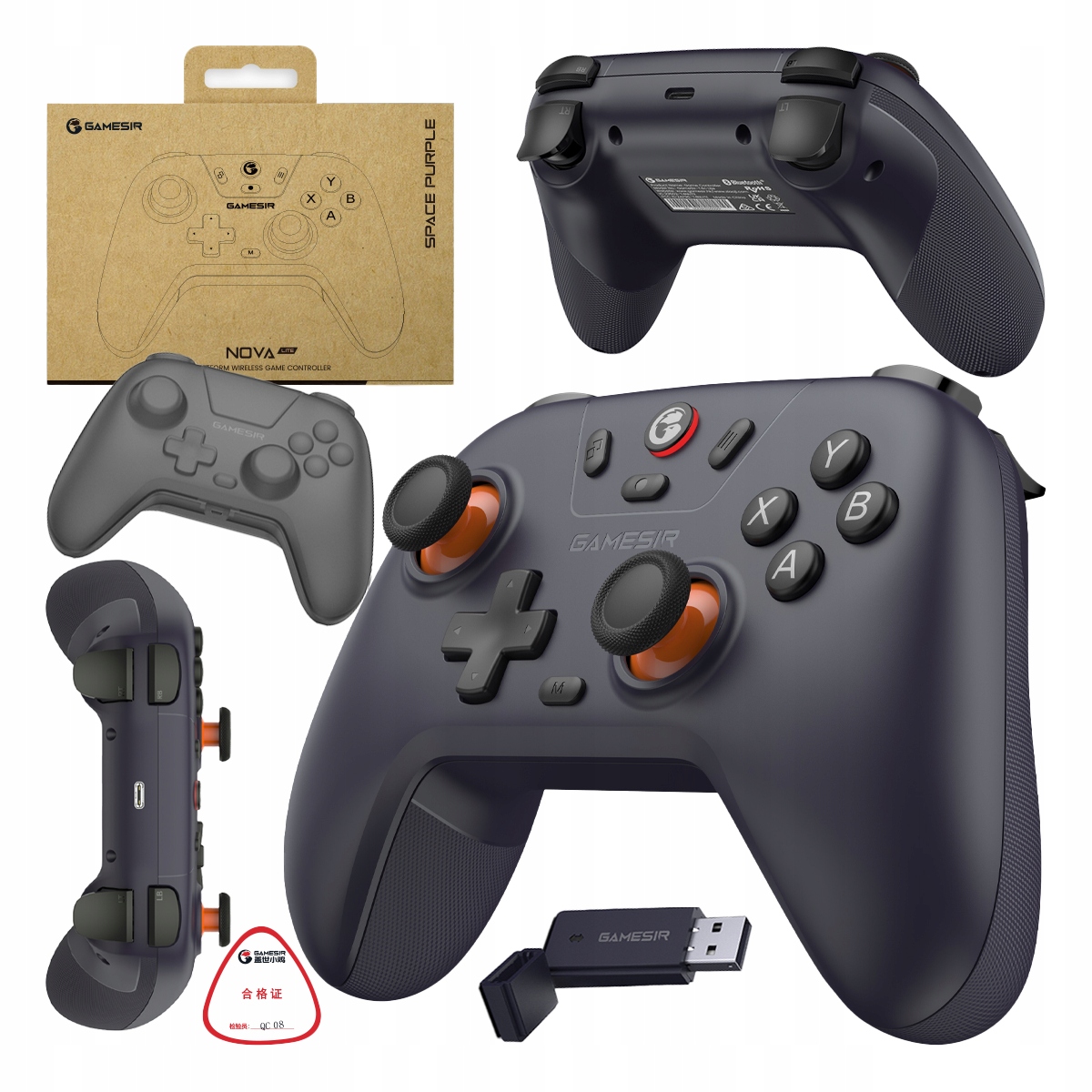 Kontroler Pad GameSir Nova Lite 2.4GHz Bt Usb-c Switch Pc Steam Android iOS