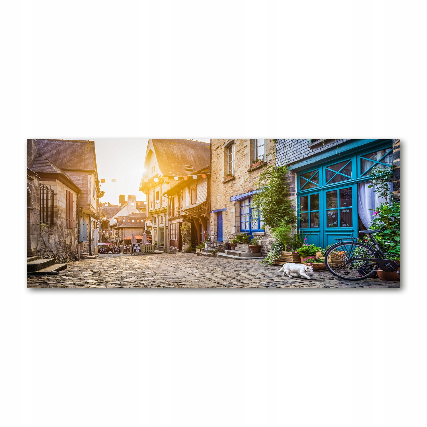 

Foto obraz szkło akryl Urokliwa uliczka 125x50 cm