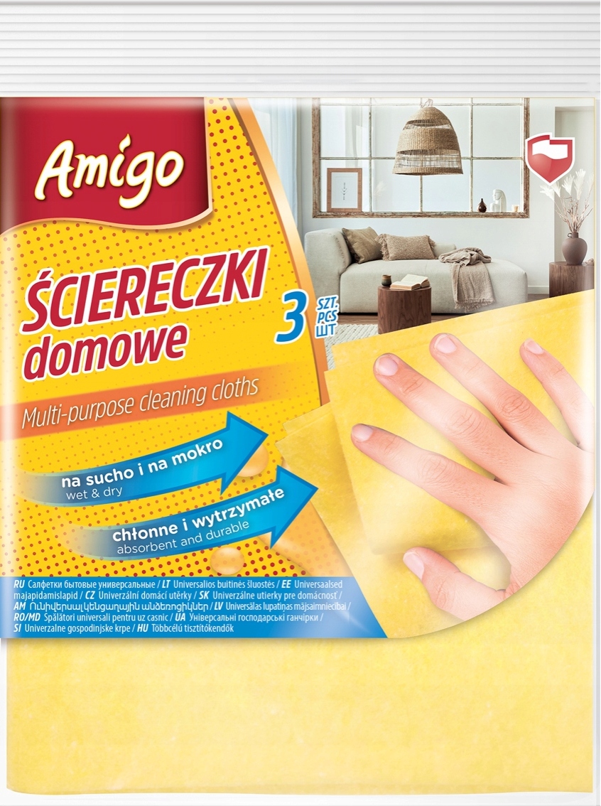 

Ścierka domowa żółta Amigo 3 szt.