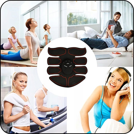 MAŁA DOMOWA SIŁOWNIA DO DOMU STYMULATOR MIĘŚNI EMS Model Elektrostymulator mięśni brzucha ramion