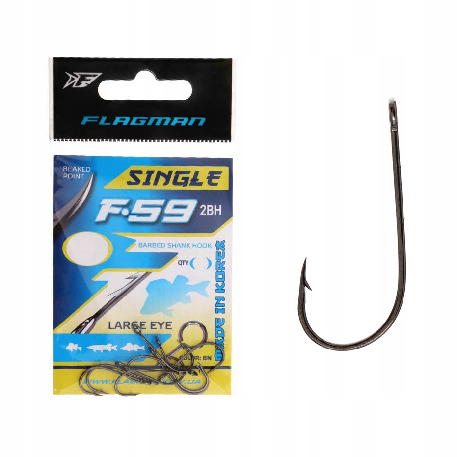Flagman F59-2BH Hook r.1 7szt. haki