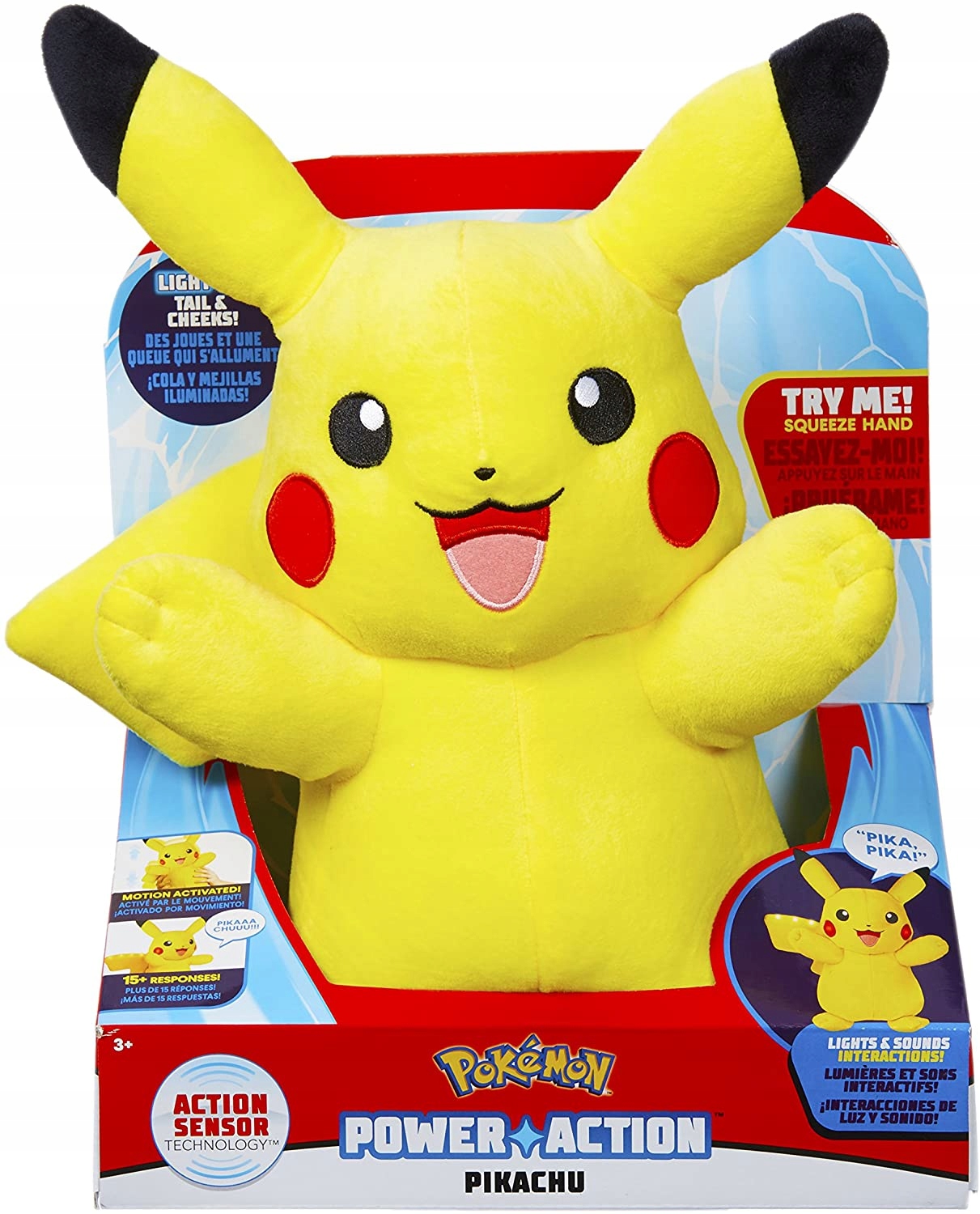 

Pikachu Pokemon Maskotka Interaktywna Power Action