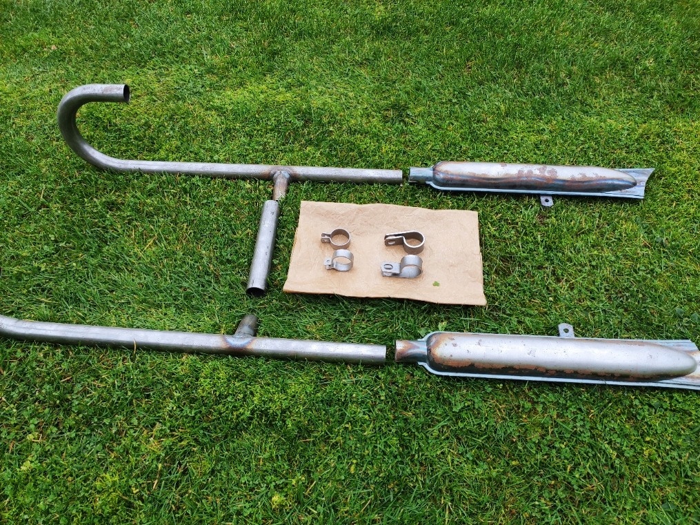 Ural Výfuk Tlumič Koleno Rybka Surové