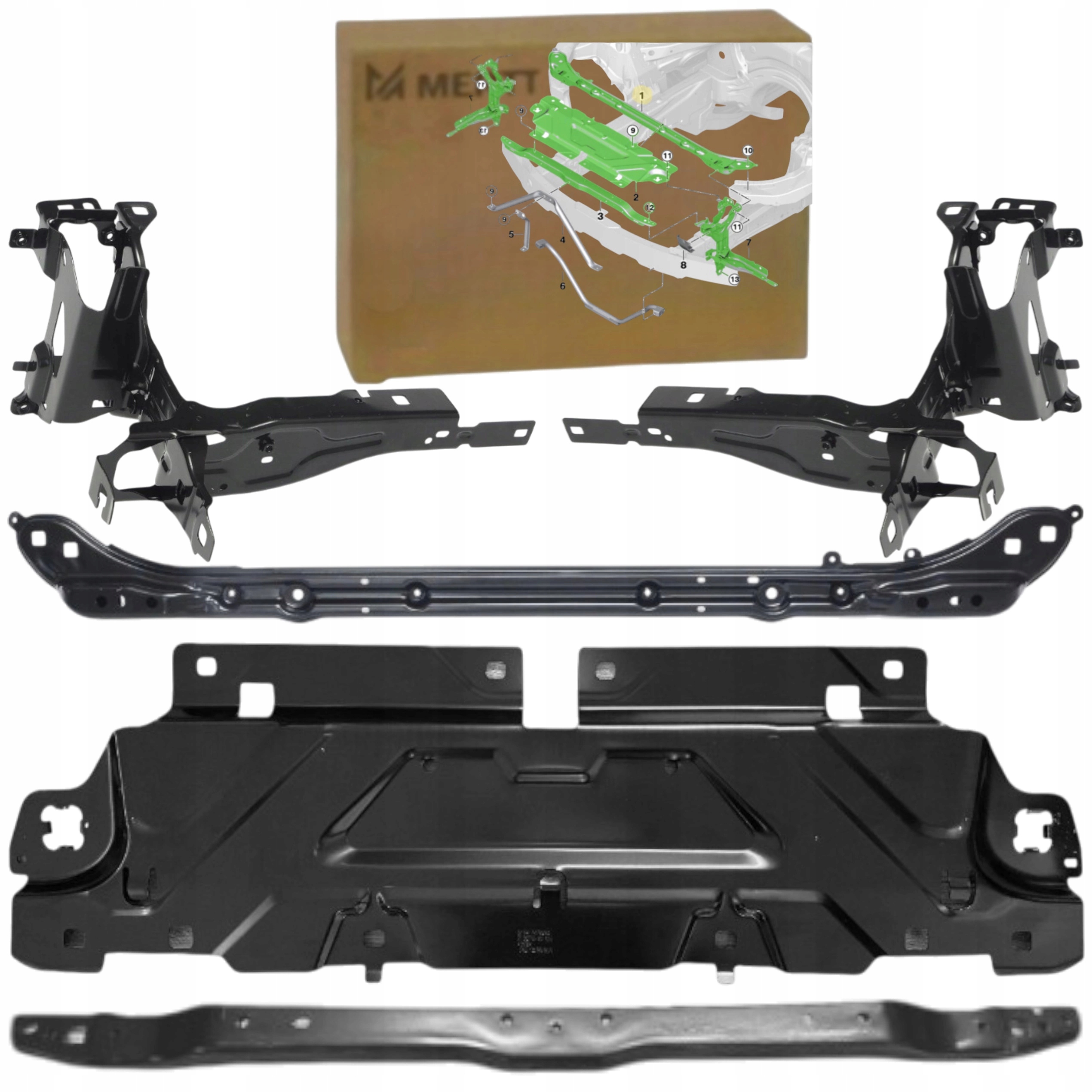 Pás Přední vyztužení kryt Nosníku plech Upevnění Bmw 3 G20 G21 2017+