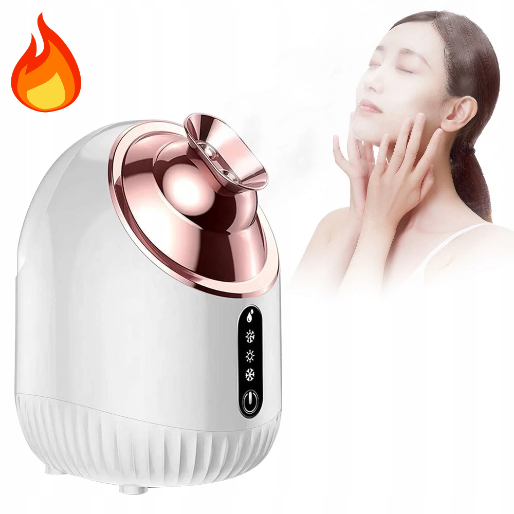 Zvlhčovač Obličeje Bílý 3V1 Vodní Mlha Nano Sprej Parní Sauna 240 ML