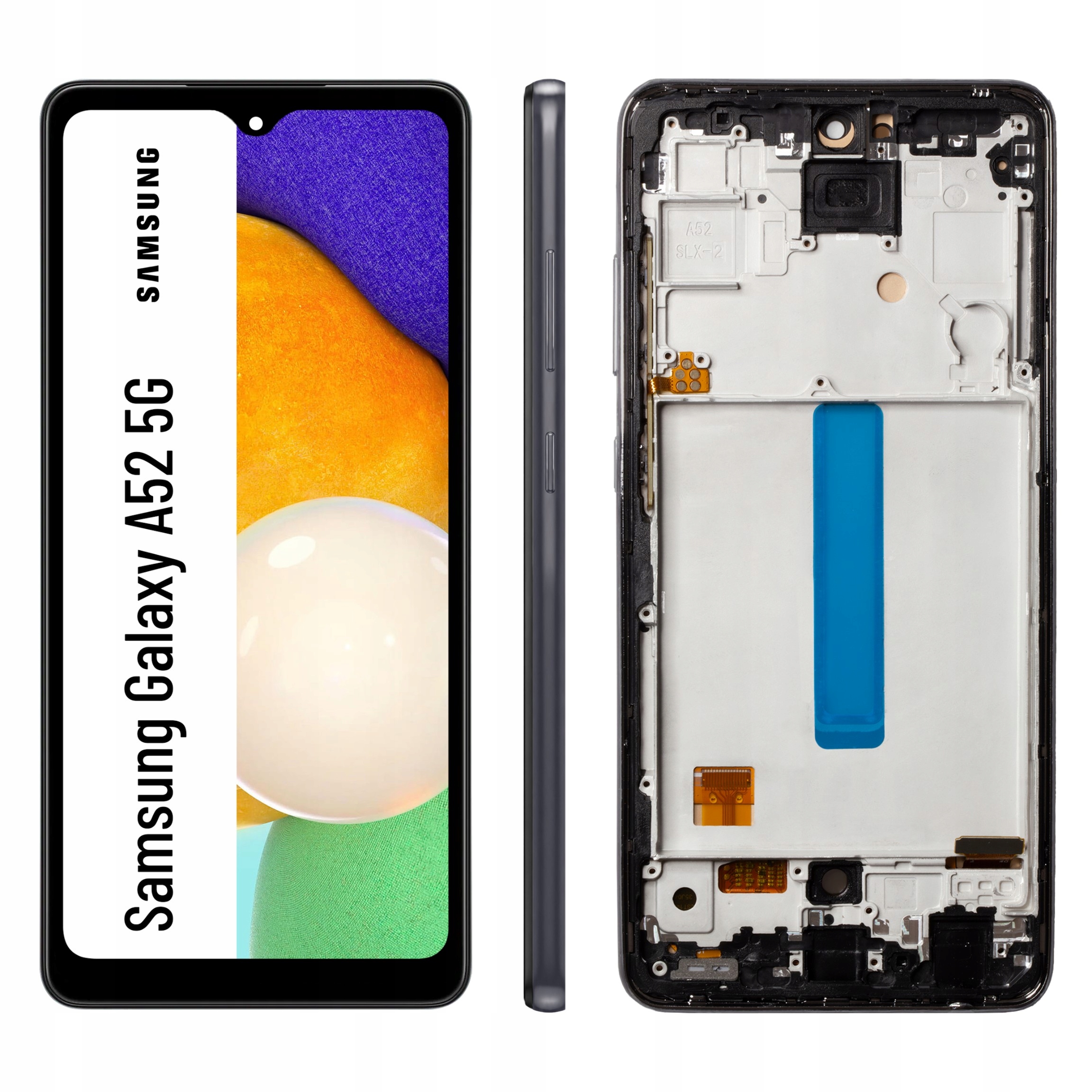Oled displej s rámečkem pro Samsung Galaxy A52 5G Displej Černý