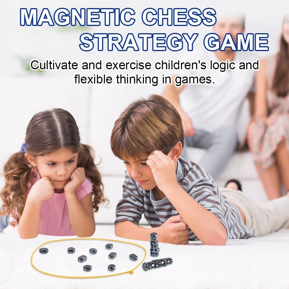 SZACHY MAGNETYCZNE KAMYCZKI KAMIENIE Z MAGNESAMI PODRÓŻNE GRA DLA DZIECI Producent inny