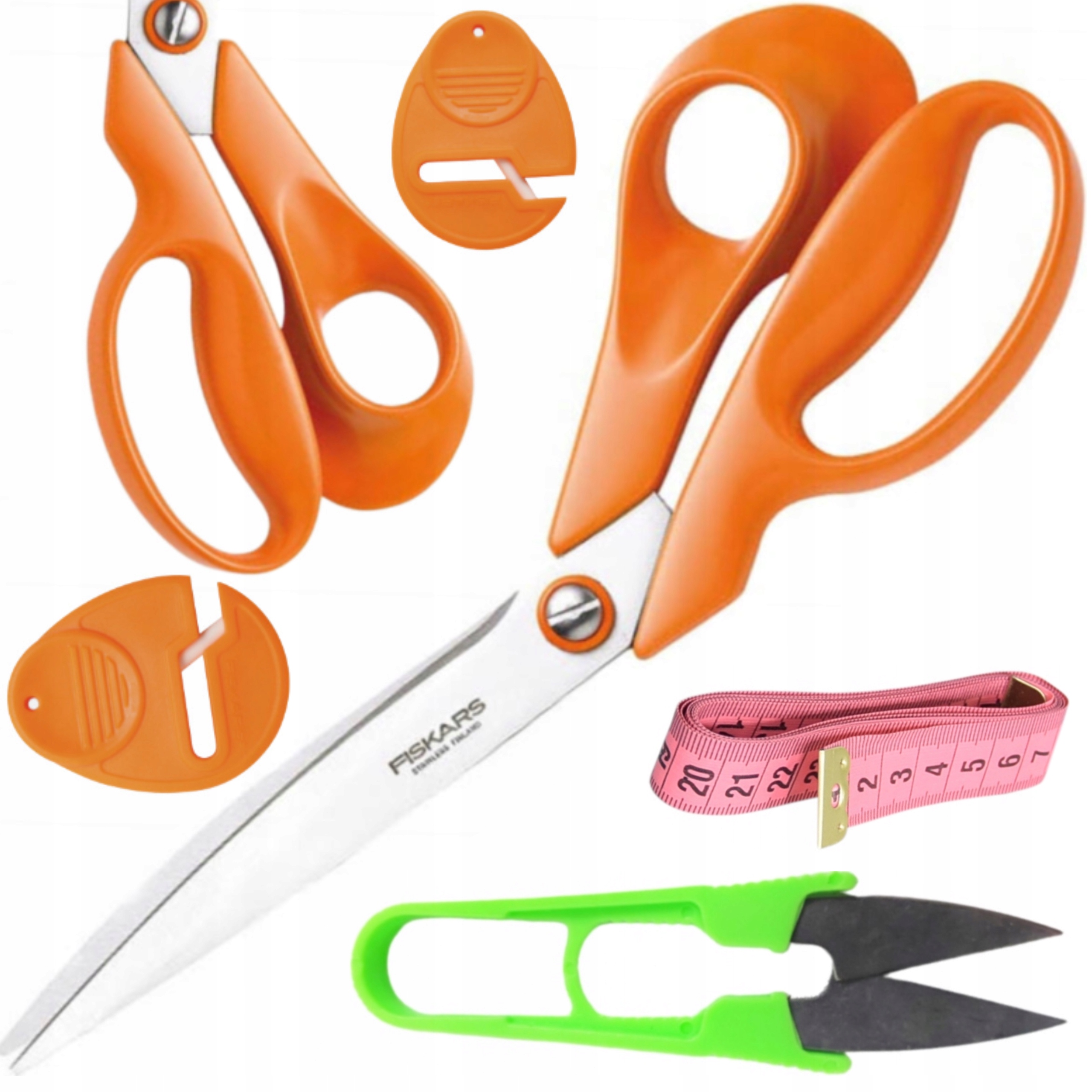 Nůžky Fiskars 27 cm univerzální s ocílkou centimetr kleštičky