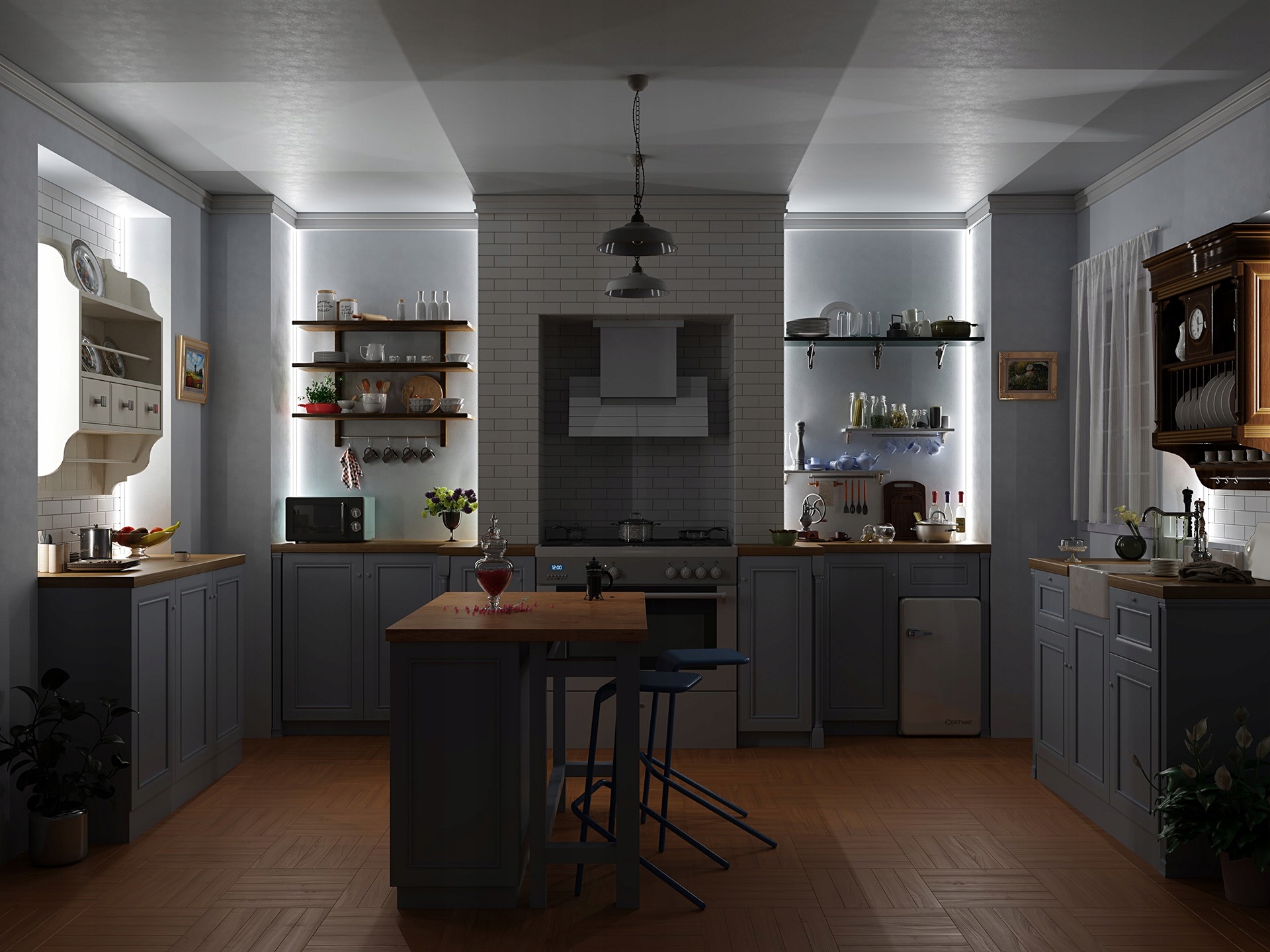 PROFIL DO TAŚM LED ALU TYP A CZARNY 1M + KLOSZ Marka Lumines lighting