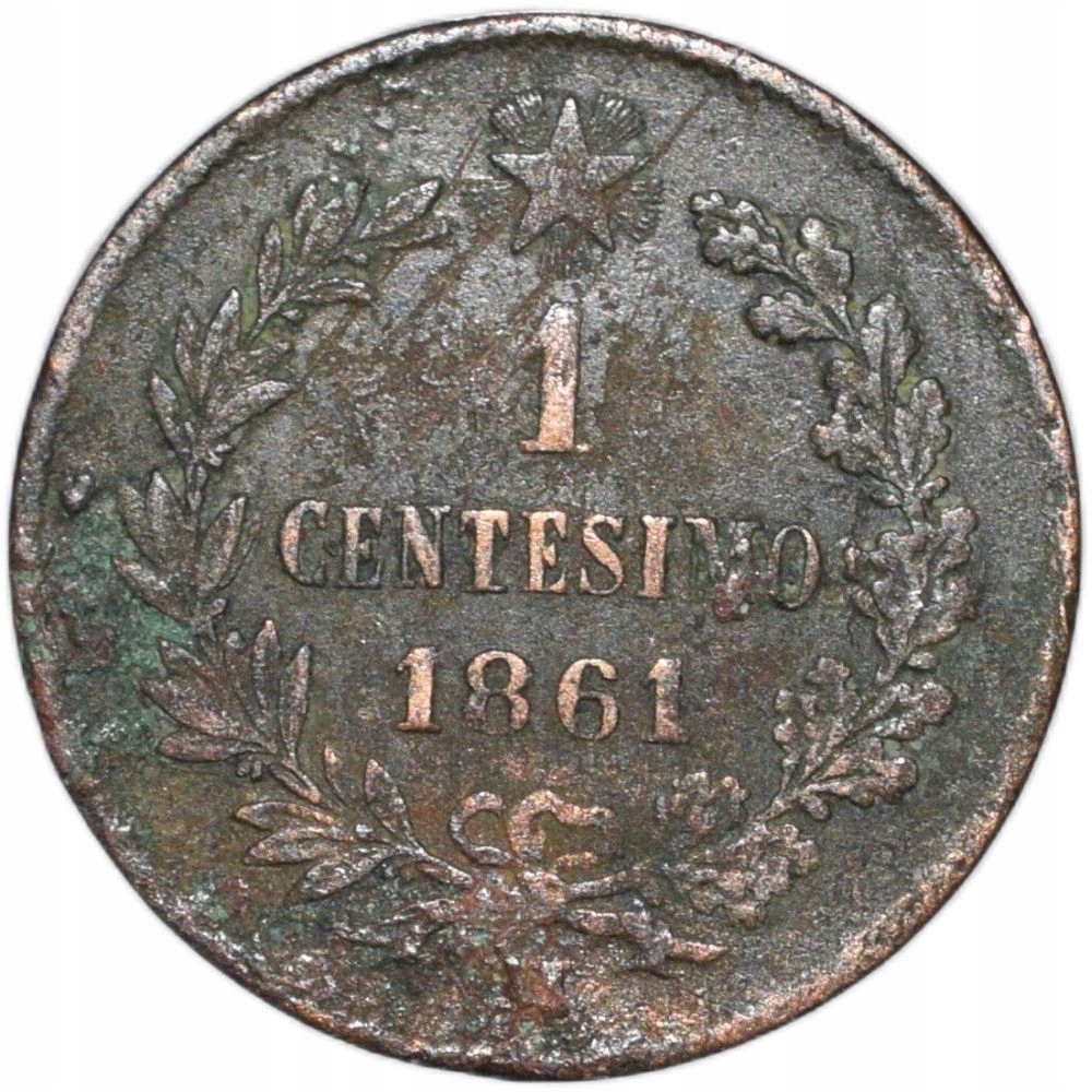 Włochy 1 centesimo 1861