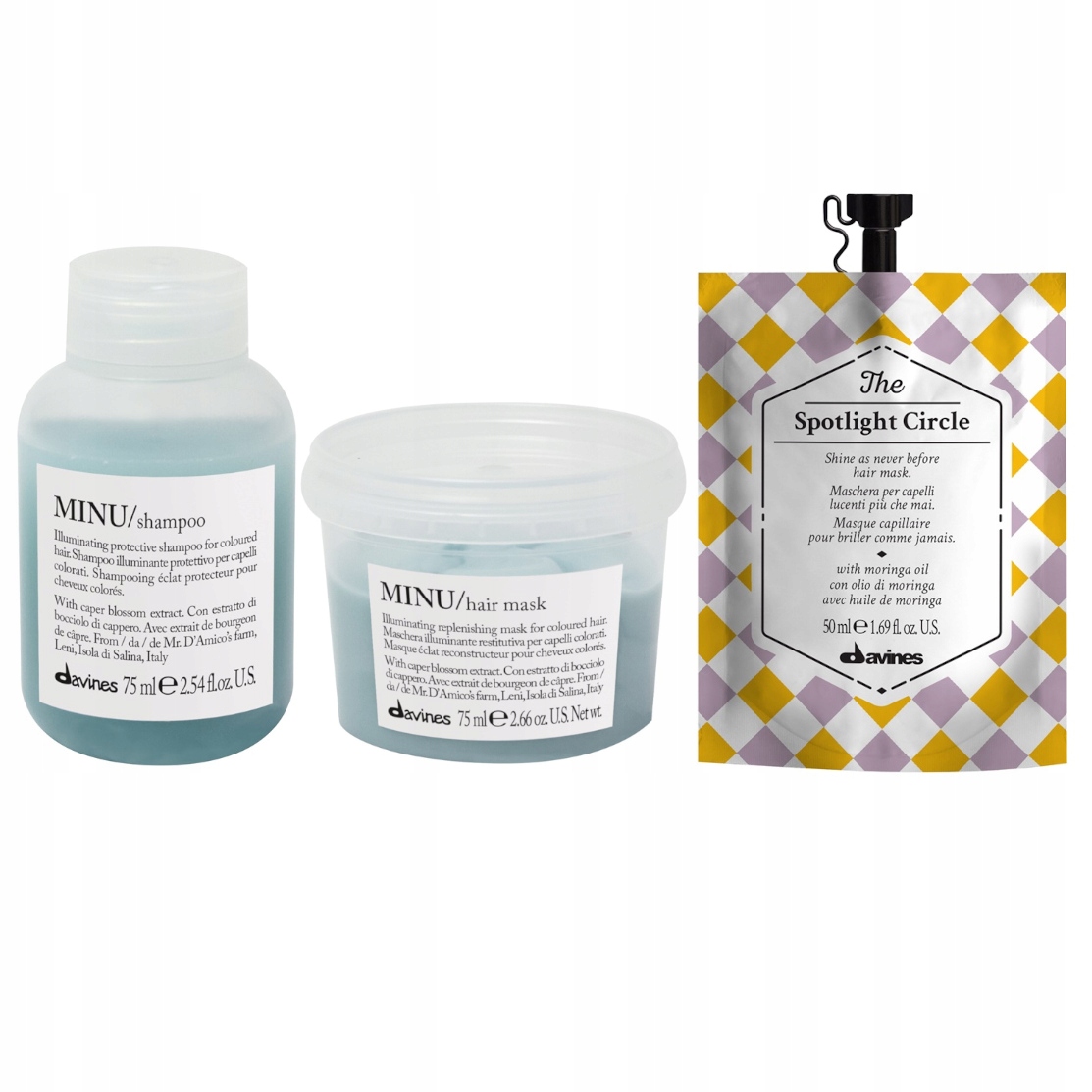Davines Minu Mini Sada Pro Barvené Vlasy