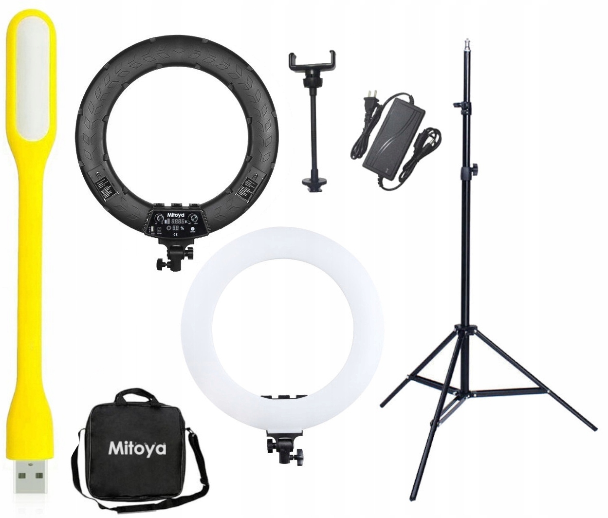 Mitoya Led Ring RL-480L Lampa Kosmetyczna Pierścieniowa 60W Statyw 70-215CM