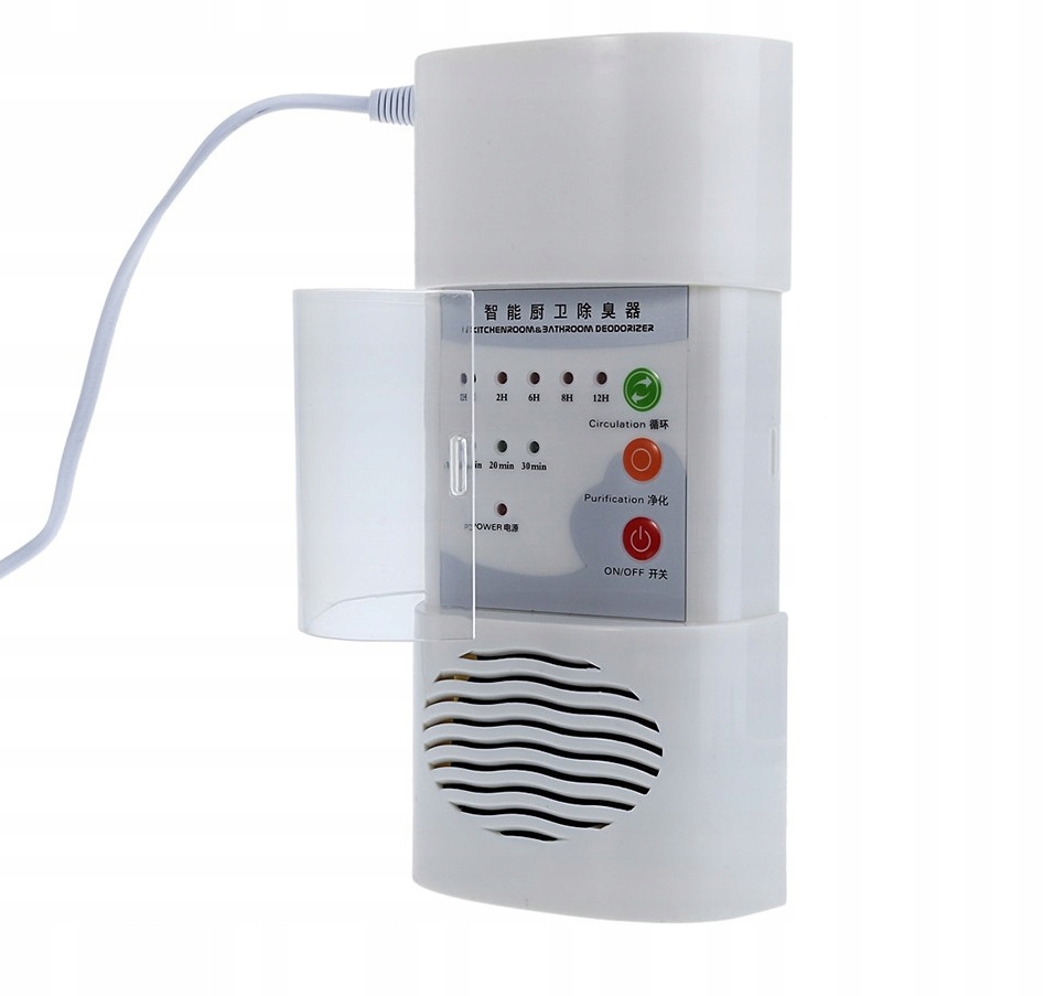 ŚCIENNY OZONATOR OCZYSZCZACZ POWIETRZA bakteriobój Model 12