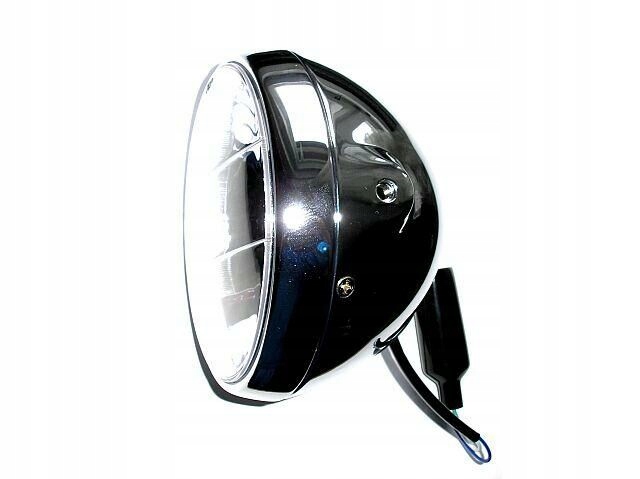 017-P - MOTOJAPAN - ПЕРЕДНЯЯ ЛАМПА-ЧОППЕР КЛАССИКА - 7 ДЮЙМОВ