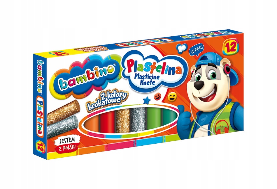PLASTELINA 12 KOL BAMBINO ELASTYCZNA Z ATESTEM Rodzaj plastelina
