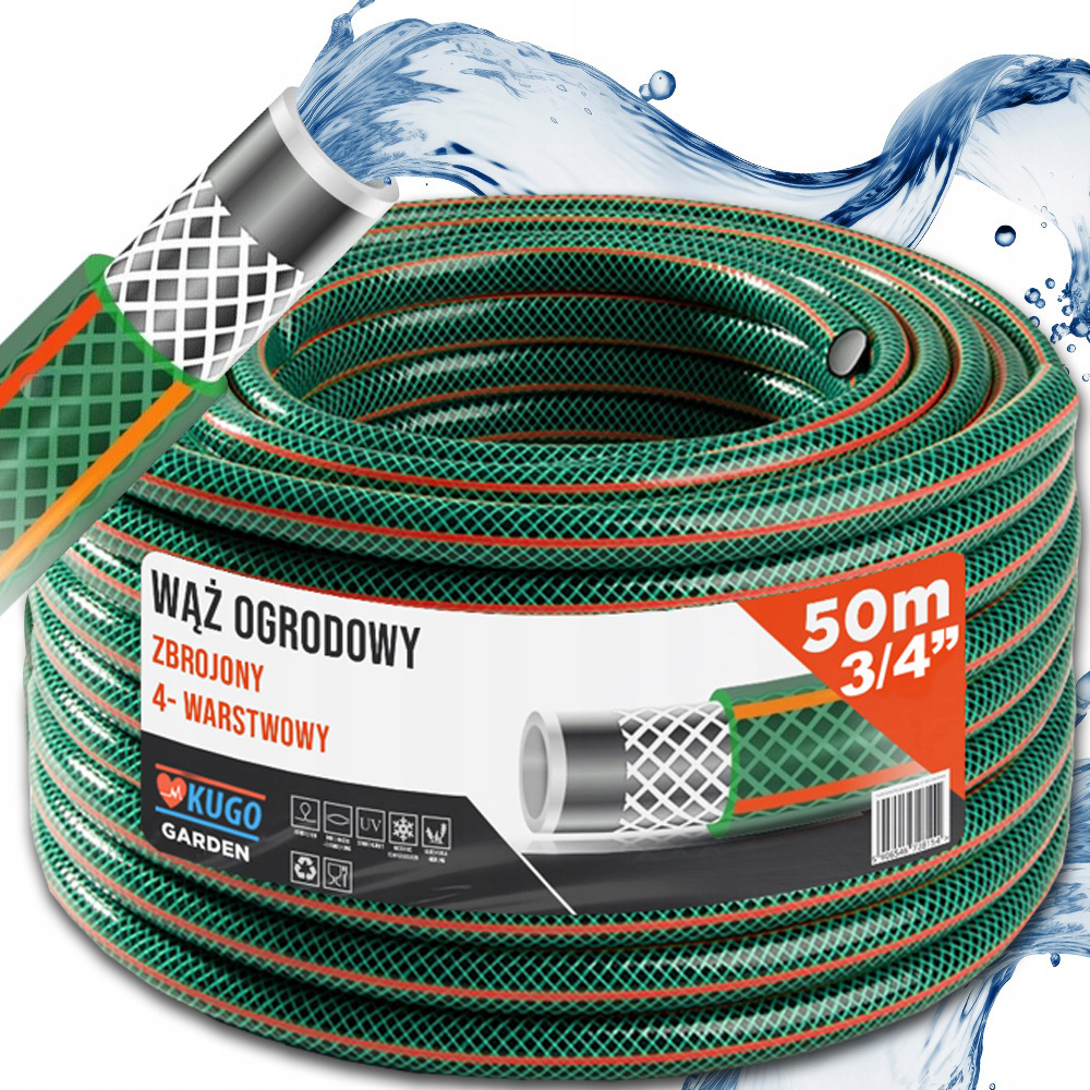 Hadice 3/4" 50 m 4VRSTVÁ Vyztužená Polská Výroba