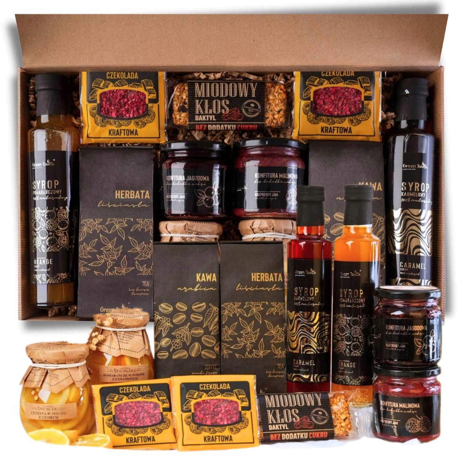 Dárková Sada Čaj Káva Sirupy Sladkosti Premium Dárek Na Velikonoce