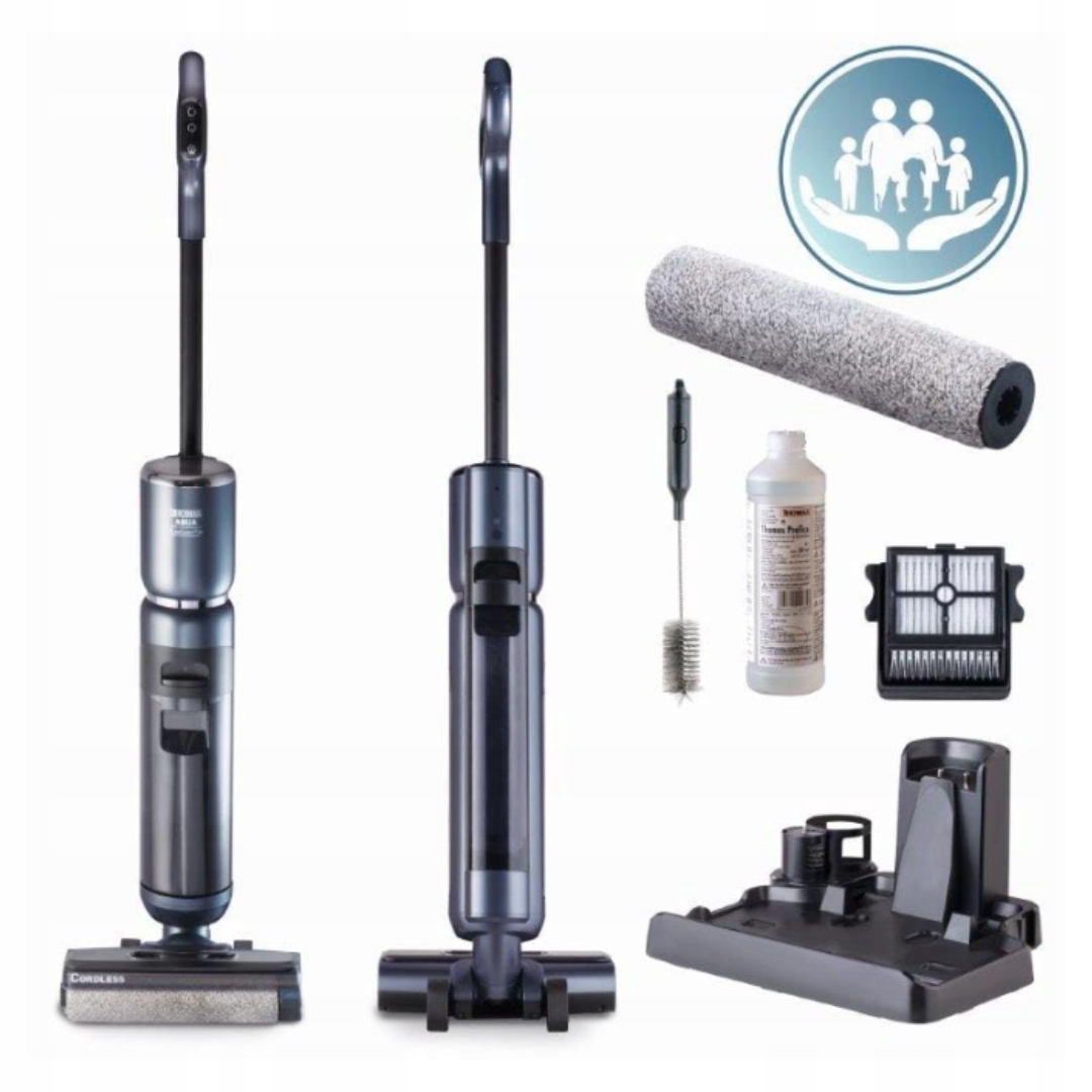 3W1 Odkurzacz Pionowy Myjący Thomas Sterylizuje Samoczyszczący Zestaw +baza