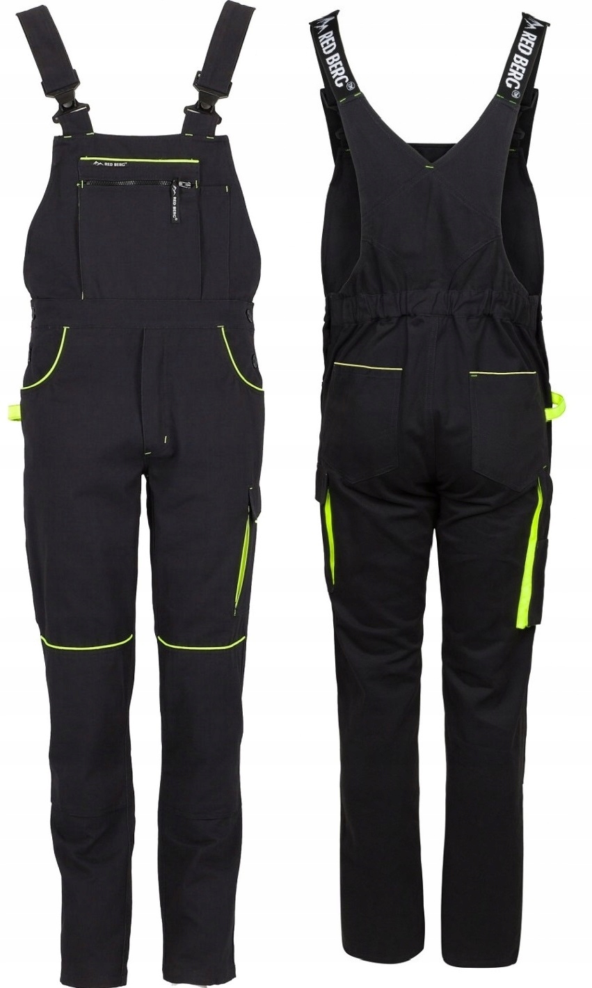 Spodnie robocze ogrodniczki mocne bawełna RedBerg