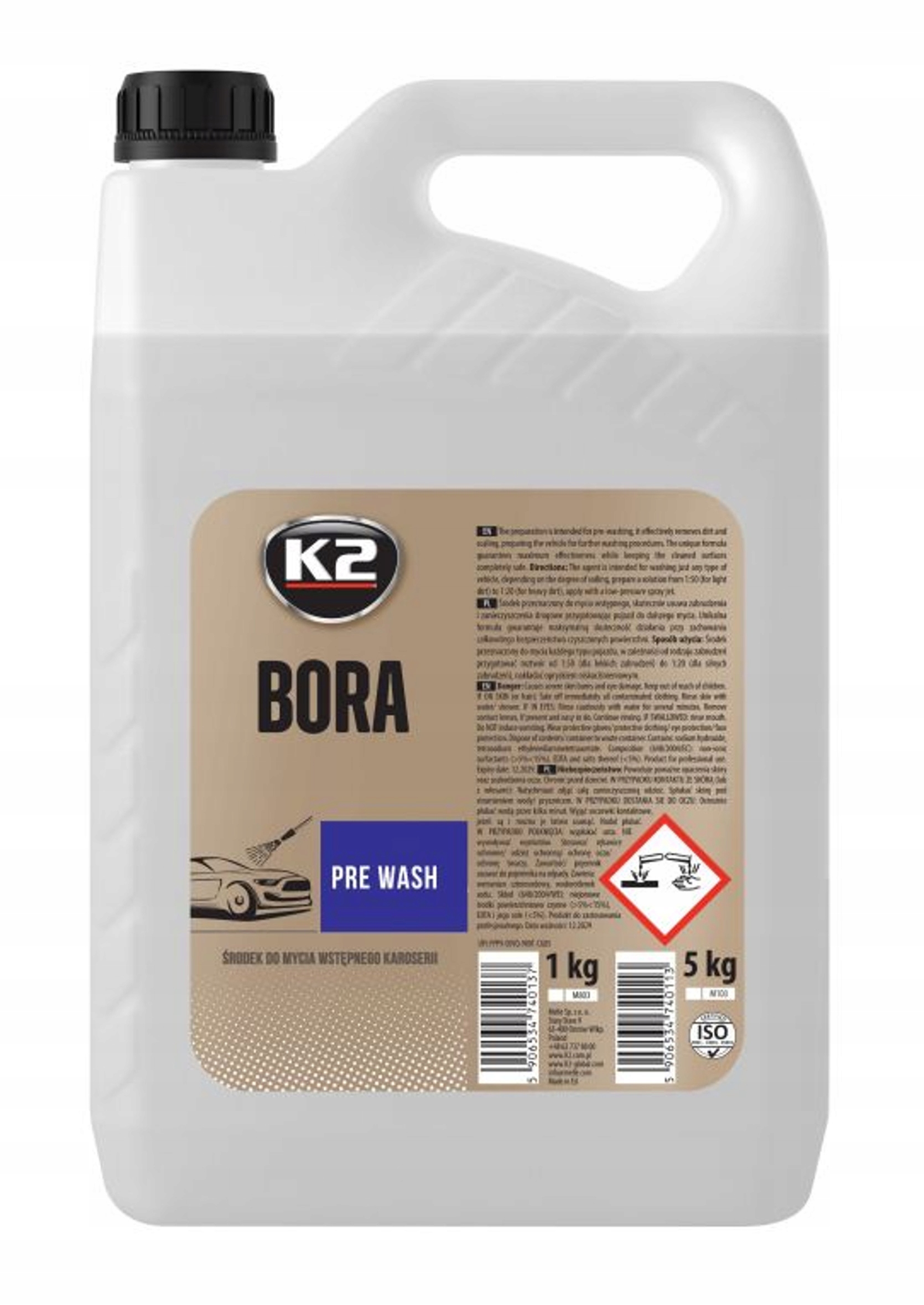 

K2 Bora 5kg Silna Piana Aktywna Do Mycia Wstępnego