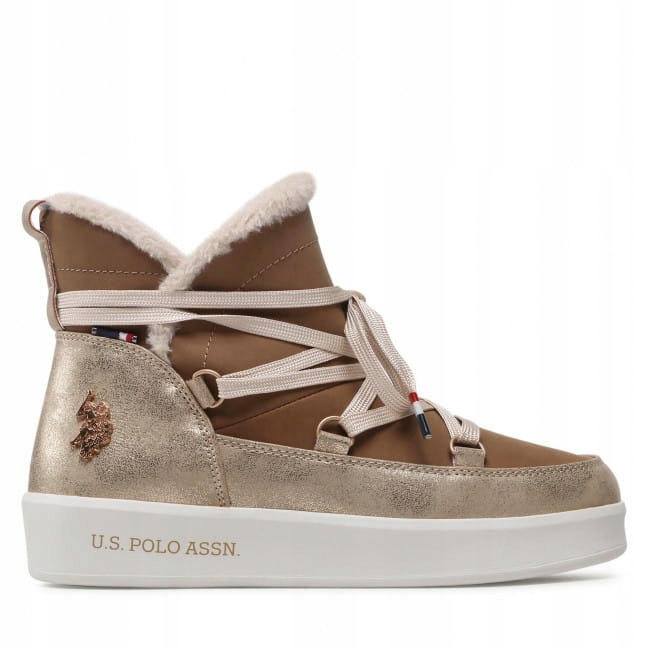 Dámské kotníkové boty U.s. Polo Assn Vegy 001W/BHY5 Béžová 36, Béžová