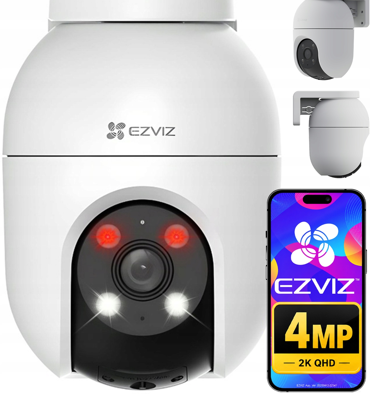 Venkovní Kamera Ezviz WiFi C8c 4MPx 2K+ Barva Otočná 360° Dual Light