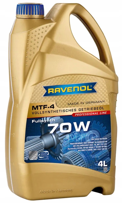 OLEJ RAVENOL MTF-4 70W 4L / GL4+ / VW G