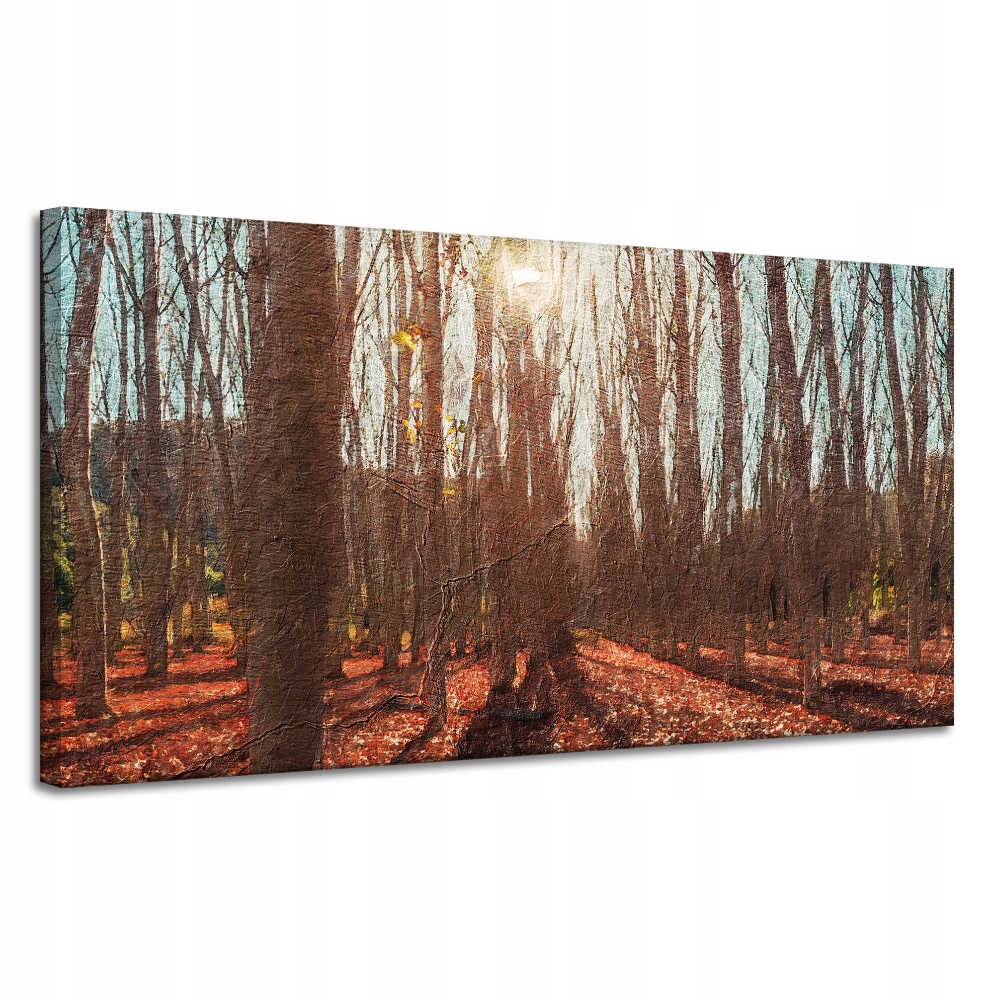 Obraz na plátně Les Na podzim Listy Barevné Příroda 120x60 cm