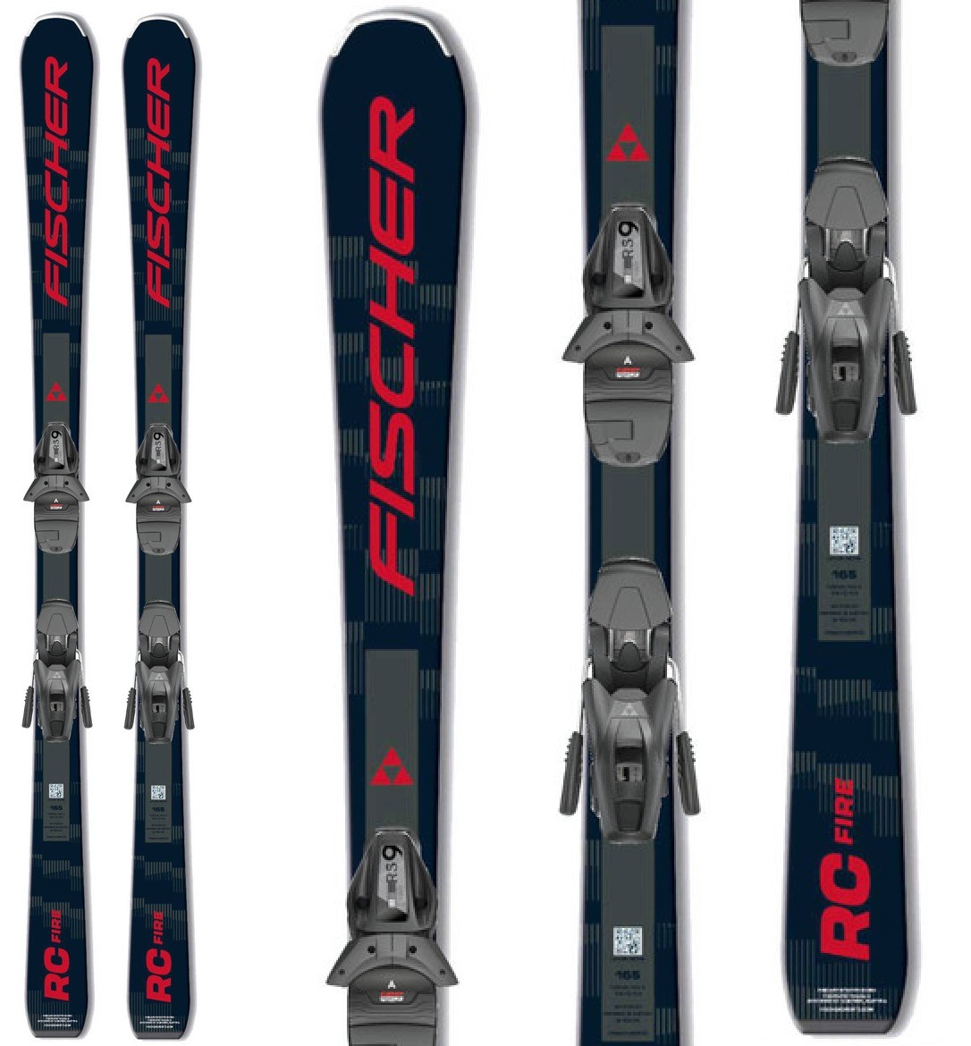 Fischer Narty męskie Rc Fire Pro Allmountain 2027 +wiązania Black Red 155
