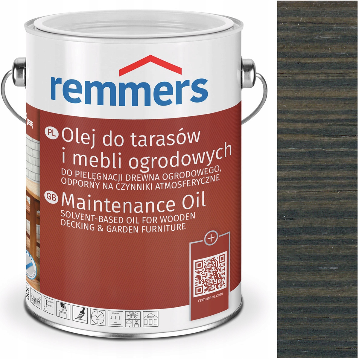 

Remmers Pflege-ol olej do tarasu Antracyt Int 2,5L