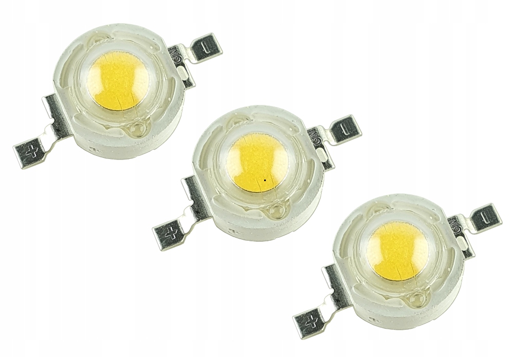 

3x Dioda Led 3W White Full Spectrum Bridgelux