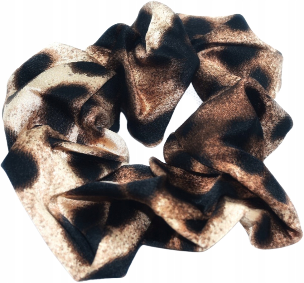 

Scrunchie gumka do włosów TigerPrint panterka brąz