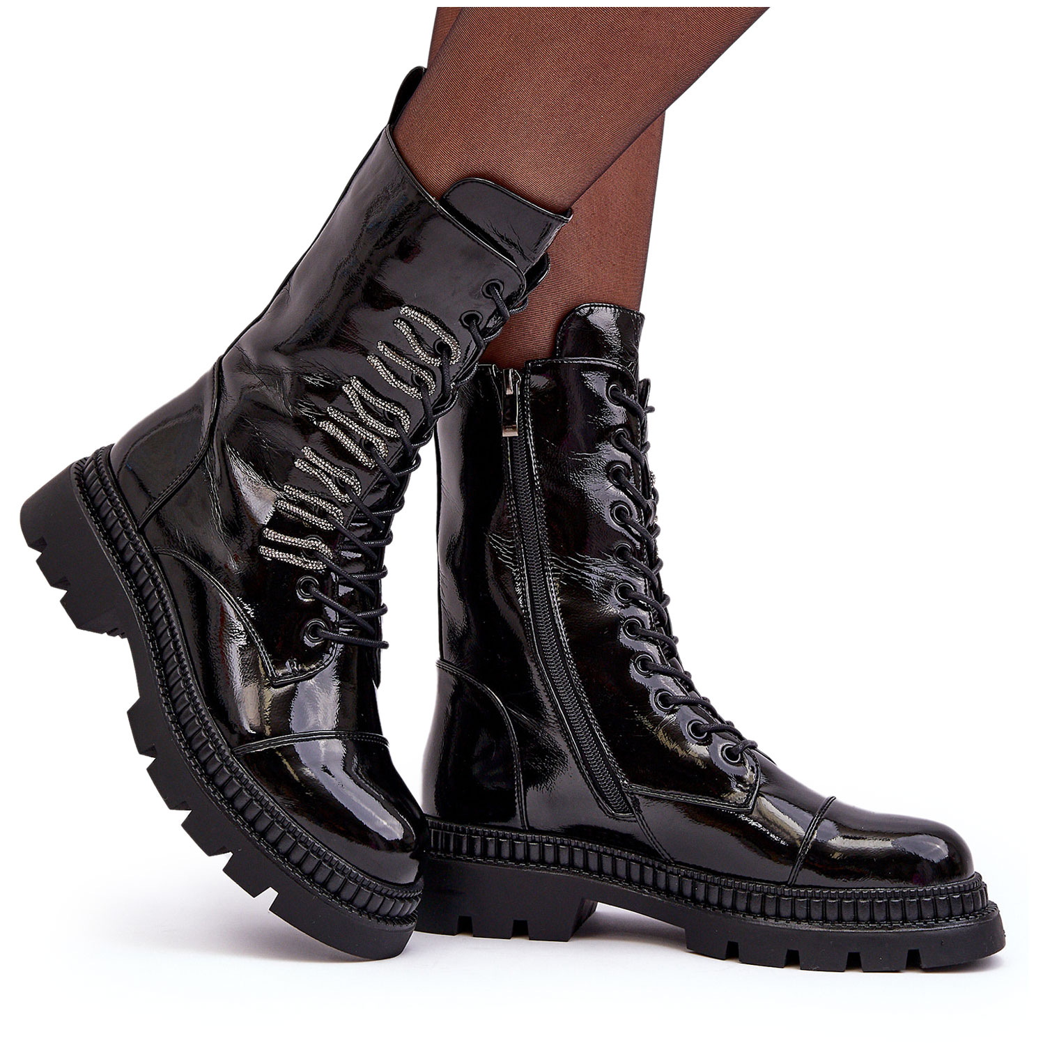 Workery Lakované S.barski MR870-72 Černé 37